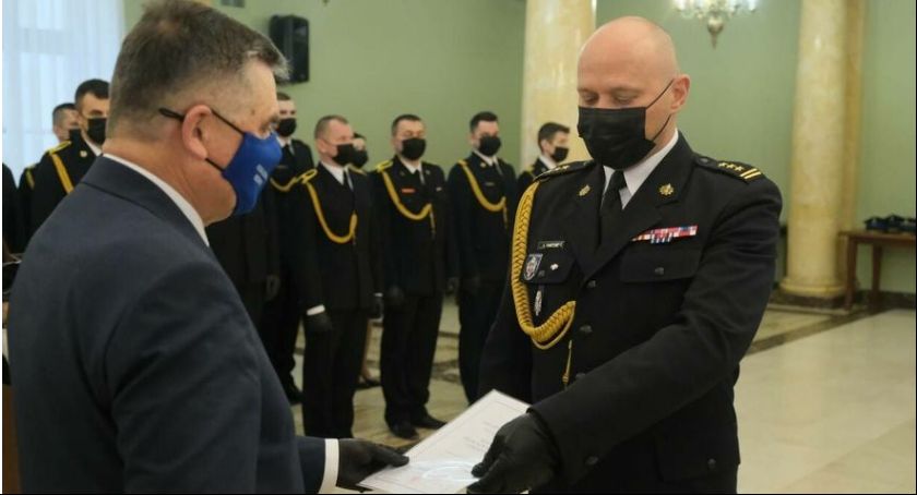 Komendant Straży Pożarnej w Białej Podlaskiej awansował