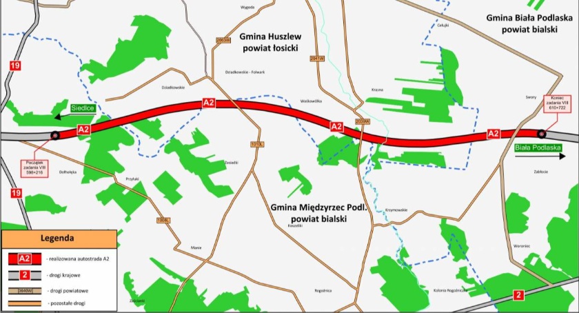 Fragment autostrady A2 do Białej Podlaskiej gotowy będzie za trzy lata