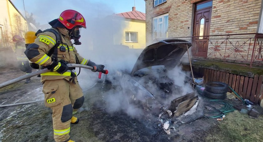 W trakcie dwóch dni płonęły cztery samochody w powiecie bialskim