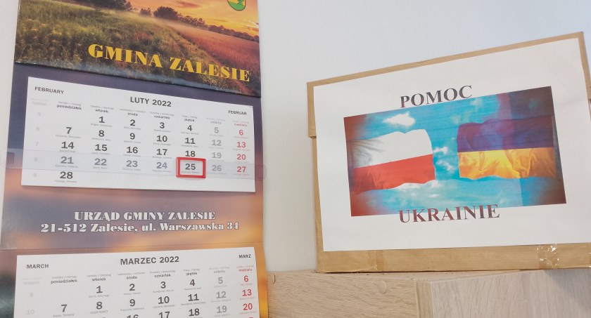 Mieszkańcy gminy Zalesie aktywnie włączyli się w pomoc Ukrainie