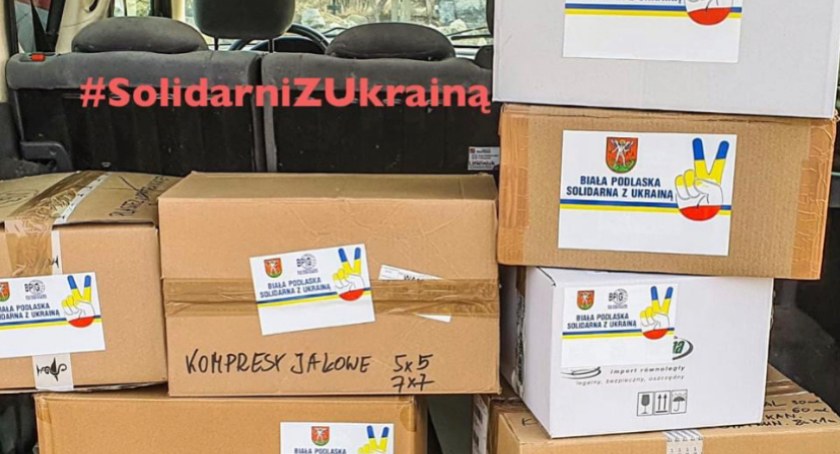 W Białej Podlaskiej zorganizowali transport darów dla Ukraińców na granicę
