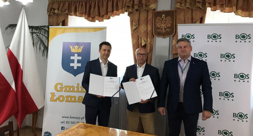 Gmina Łomazy zawarła ramowe porozumienie o współpracy z Bankiem Ochrony Środowiska jak pierwsza w województwie