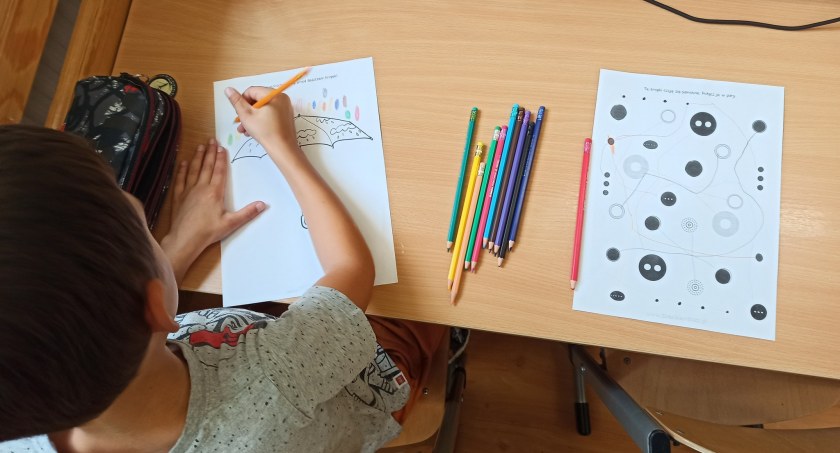 Dzień Kropki w Szkole Podstawowej im. Jana Pawła II w Połoskach
