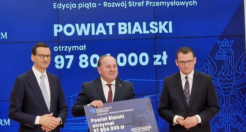 Powiat bialski dostał prawie 100 milionów złotych z budżetu państwa 