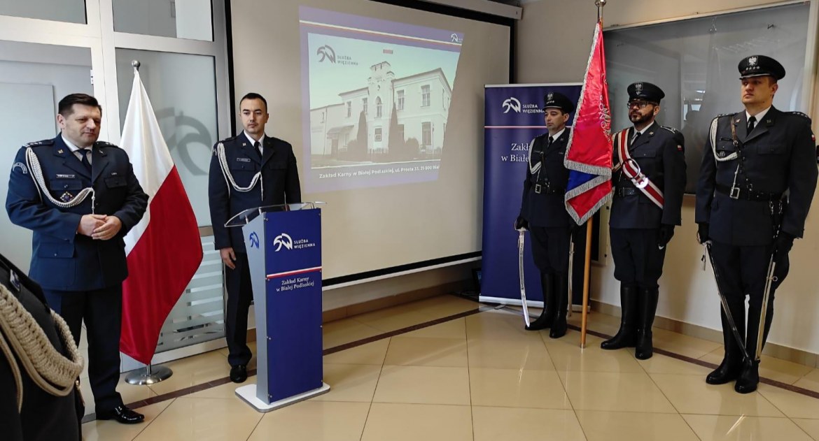 Nowy dyrektor Zakładu Karnego w Białej Podlaskiej. Mjr. Sławomir Miroński otrzymał akt powołania