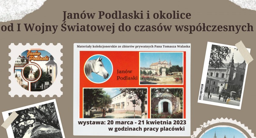 Wystawa pocztówek w Gminnym Ośrodku Kultury w Janowie Podlaskim 