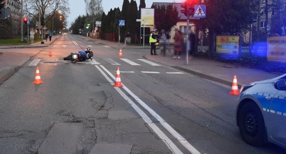 Biała Podlaska: Wyjechał na skrzyżowanie wymuszając pierwszeństwo. Motocyklista w szpitalu