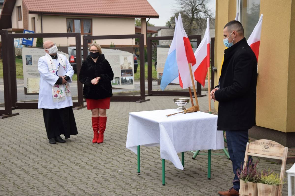 Odsłonięcie muralu w Wysokim