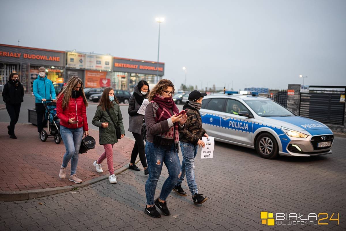 Środowy Ogólnopolski Strajk Kobiet w Białej Podlaskiej
