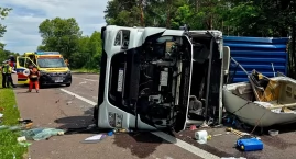 NOWE INFORMACJE: Wypadek na DK2 w Worońcu. Ciężarówk&hellip;