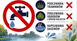 Zakaz podlewania i napełniania basenów. Gmina Leśna Podlaska apeluje o oszczędzanie wody