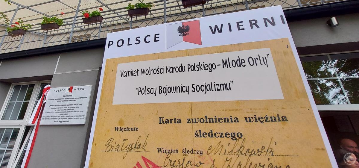 Odsłonili tablice upamiętniające organizacje antykomunistyczne 