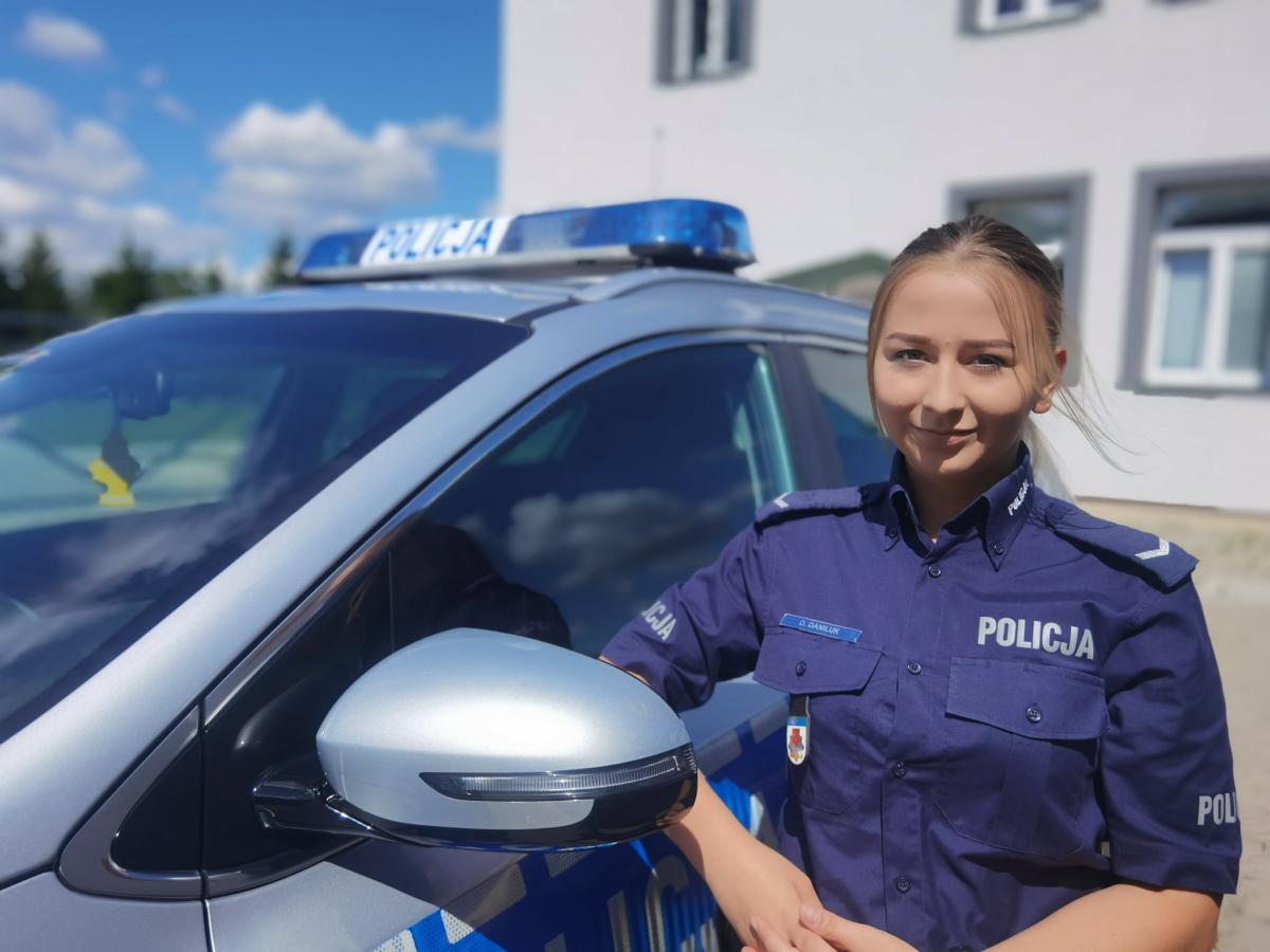 Policjantka okazała pomoc i wsparcie