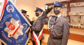 Zdjęcie przedstawia: Siemiatycze pożegnały dotychczasowego Komendanta Powiatowego Policji