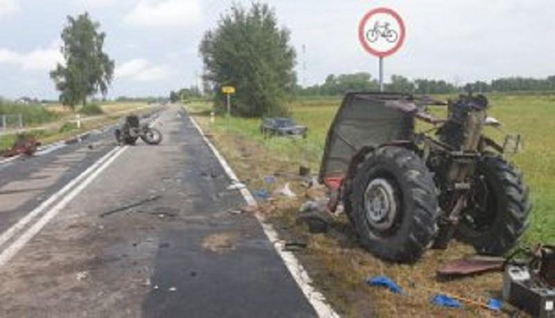 77-latek spowodował kolizję ciągnikiem rolniczym