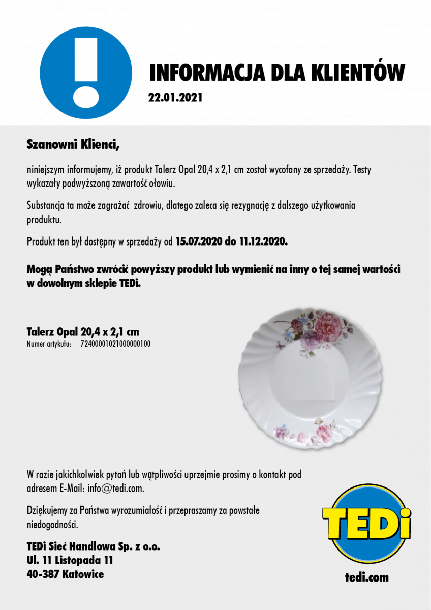 UWAGA! Masz taką zastawę. Nie używaj jej