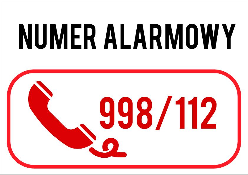 Alarmowy 112 zamiast 998!