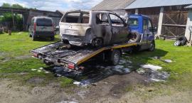 Płonęło auto na lawecie