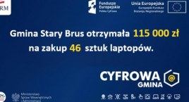 115 000 złotych na zakup laptopów w gminie Stary Brus z rządowego programu na rzecz potomków byłych pracowników PGR