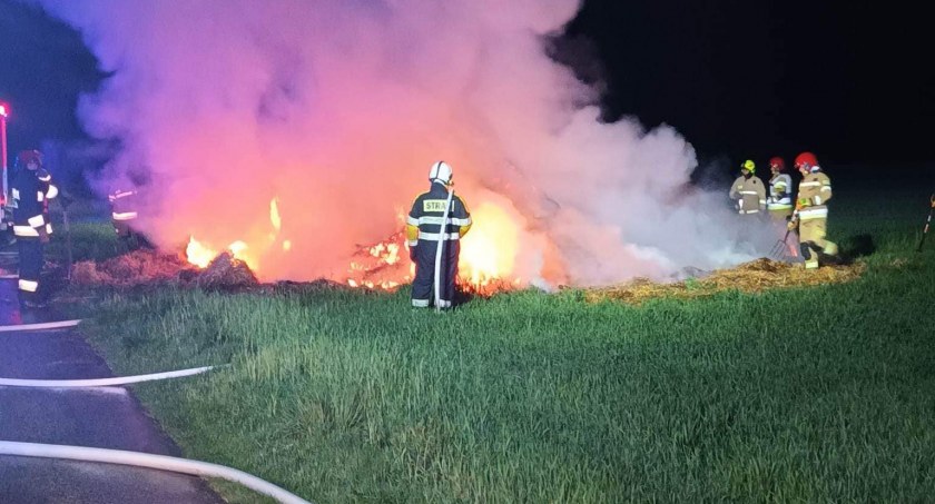 Pożar w Siedliskach. Strażacy z OSP Wojcieszków w akcji !