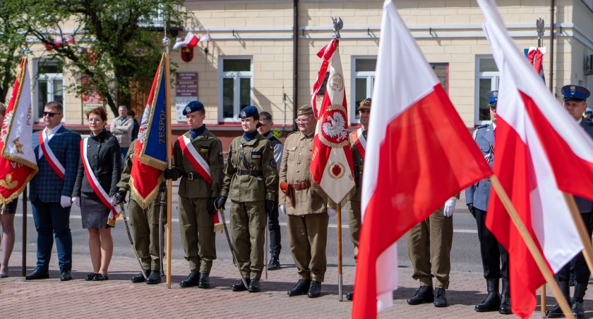 Święto 3 - maja w Łukowie. Uroczystości na Placu Narutowicza 