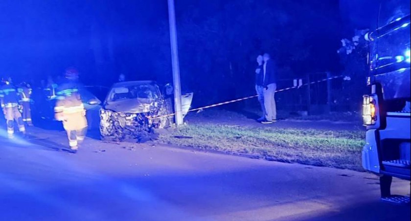 Kraksa na ul. Cieszkowizna w Łukowie. Znany szczegóły! (NOWE ZDJĘCIA)
