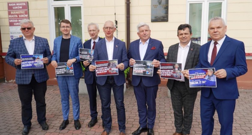 Politycy PiS mówili dziś w Łukowie o bezpieczeństwie Polski (WIDEO)