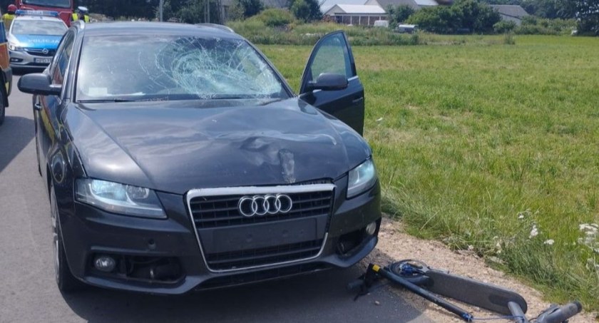 Wypadek z udziałem hulajnogi. Ranny 11 - latek