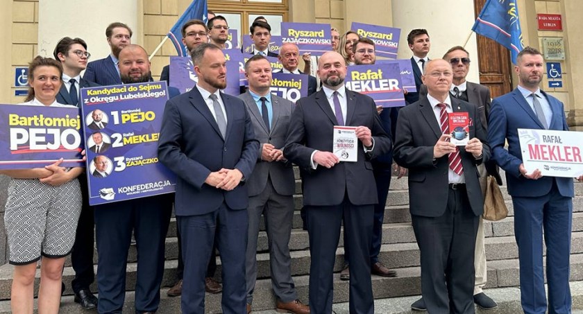 Konfederacja przedstawiła liderów listy wyborczej do Sejmu w okręgu lubelskim
