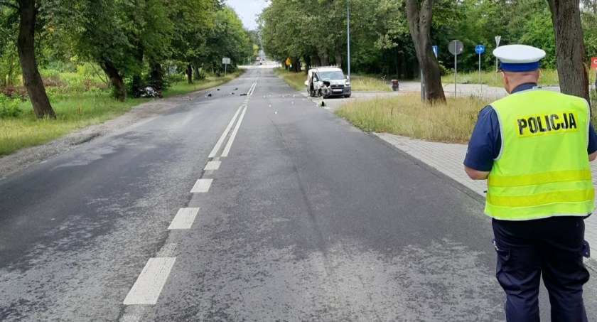 Śmierć motocyklisty na prostym odcinku drogi. Sprawę bada policja! (ZDJĘCIA) 