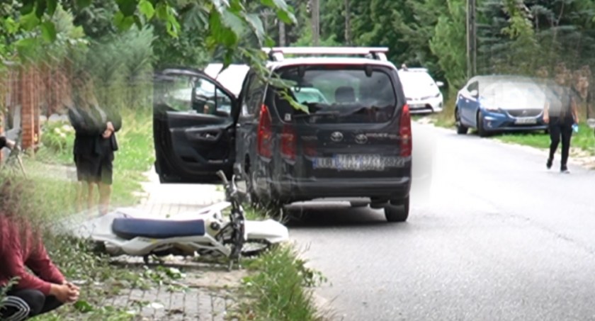 Wypadek w Jeleńcu w gminie Stanin. Śmigłowiec zabrał rannego (WIDEO)