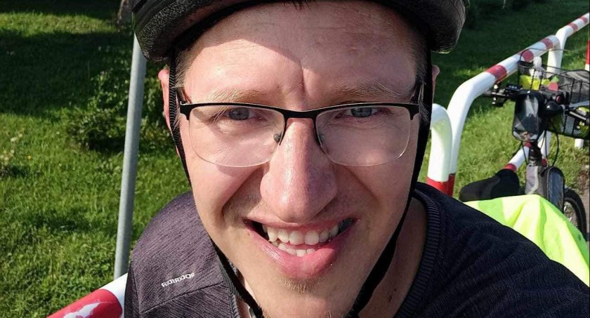 Piotr Świder z Wojcieszkowa przejechał 600 km by promować krwiodawstwo 