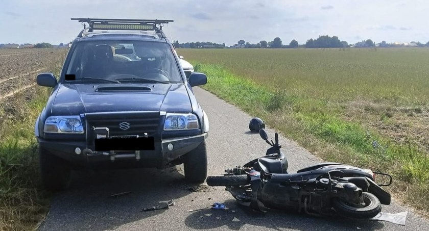 Kierowca motoru w szpitalu po zderzeniu z osobówką! 