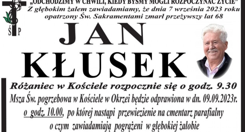 Zmarł Jan Kłusek, wieloletni pracownik Urzędu Gminy Krzywda 