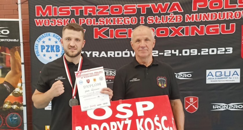 Druh OSP Radoryż Kościelny zdobywa srebrny medal na Mistrzostwach Polski Wojska Polskiego i Służb Mundurowych w kickboxingu