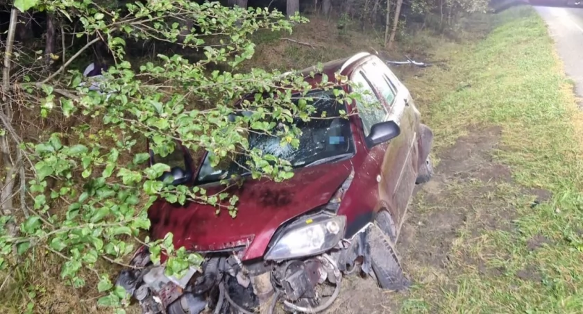 Pijana kobieta zjechała do rowu. Na pokładzie miała 2 -letnie dziecko 