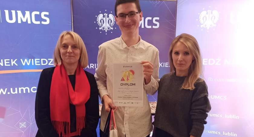 Szymon Kaczor z Zespołu Szkół nr 1 w Łukowie wygrywa Wielki Test Wiedzy!  
