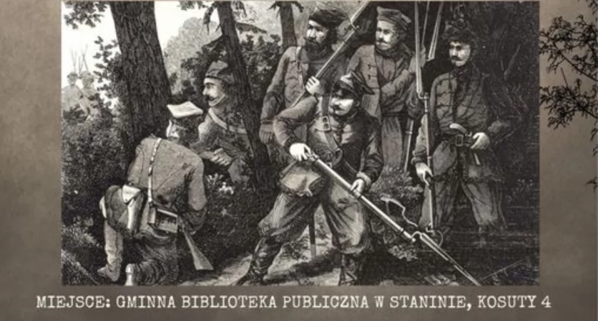 Powstanie Styczniowe - wystawa i lekcja historii w Gminnej Bibliotece Publicznej w Staninie