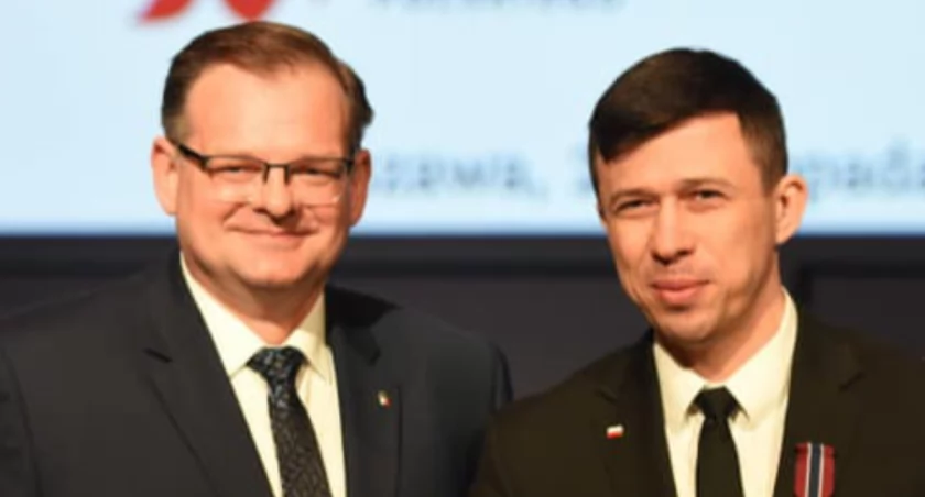Paweł Pasik - mieszkaniec Stanina uhonorowany medalem Pro Patria za wkład w kultywowanie pamięci o bohaterach 