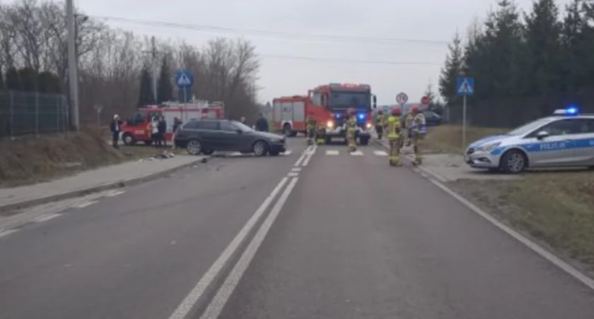 Wypadek w Bystrzycy. 4 osoby poszkodowane 