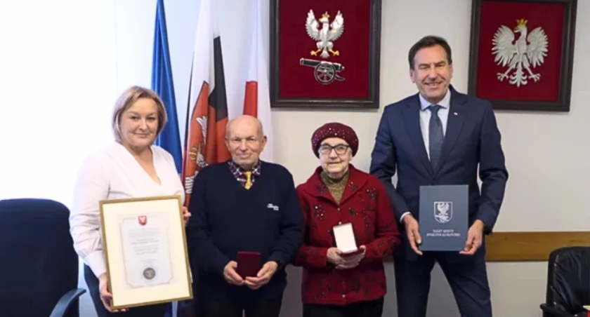 Szmaragdowe gody w Gminie Stoczek Łukowski – Uroczystość z Wójtem i Inspektorem