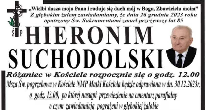 Ostatnie pożegnanie Pana Hieronima Suchodolskiego