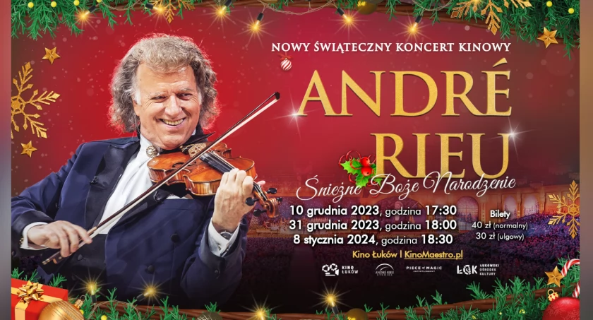 Karnawałowa retransmisja koncertu André Rieu „Śnieżne Boże Narodzenie” w Kinie Łuków 