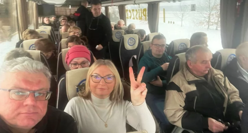Marsz Wolnych Polaków: Delegacja z Łukowa w drodze do Warszawy