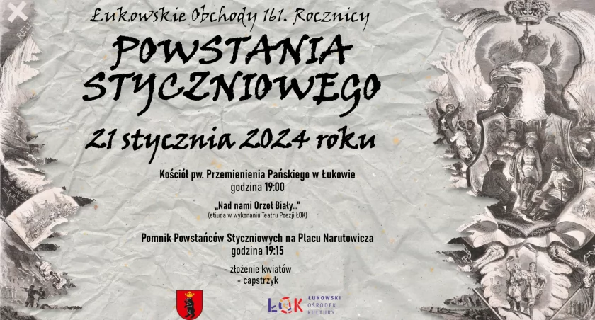 Łukowskie Obchody 161. rocznicy wybuchu Powstania Styczniowego  