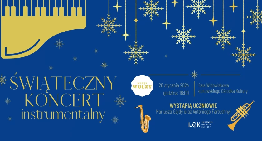 Świąteczny Koncert Instrumentalny uczniów ŁOK 