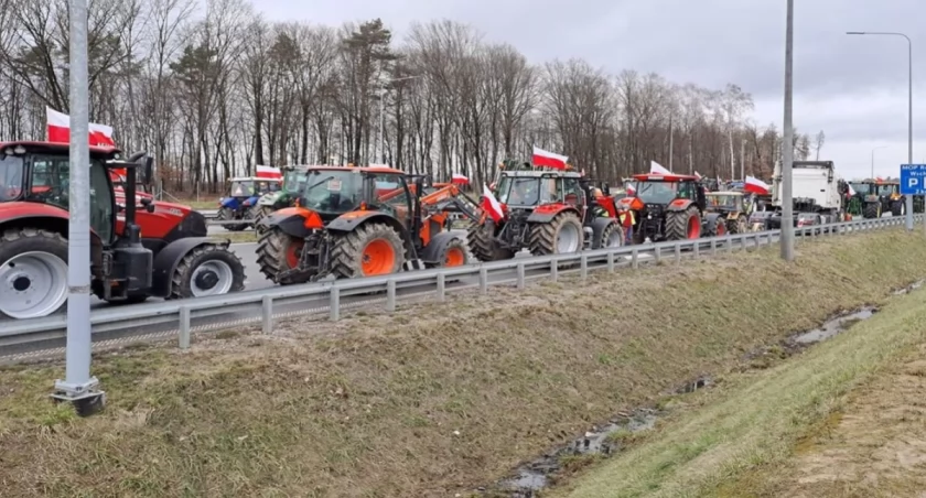 Protest rolników w województwie lubelskim: Utrudnienia w ruchu i apel o ostrożność