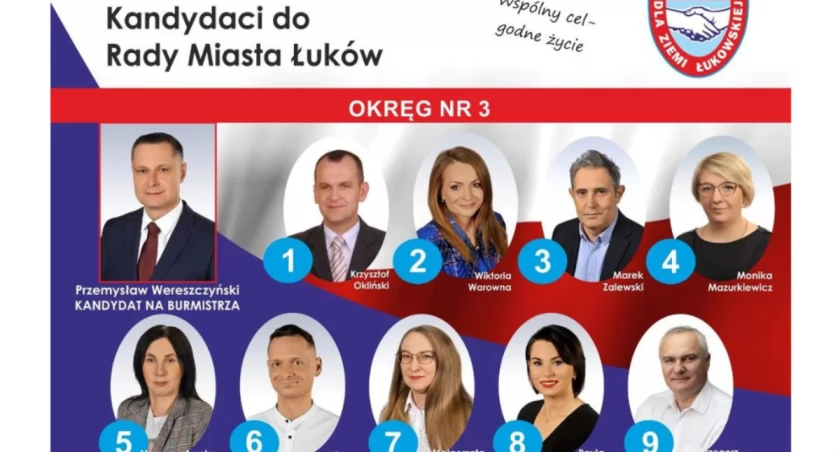 Przymierze dla Ziemi Łukowskiej wystawia mocne nazwiska w wyborach do Rady Miasta