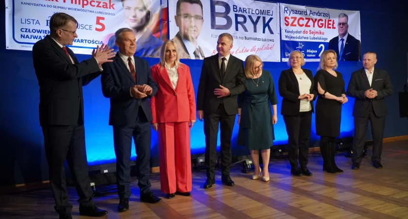 Prawo i Sprawiedliwość prezentuje kandydatów na wybory samorządowe w Powiecie Łukowskim