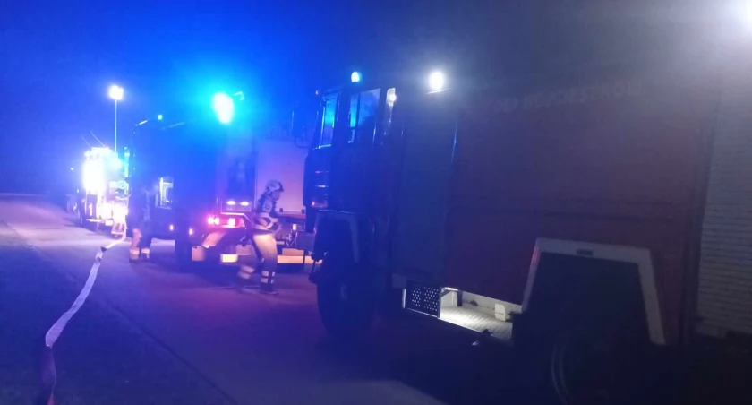 NOCNY POŻAR W ŚWIDERKACH: STRAŻACY RUSZYLI NA RATUNEK